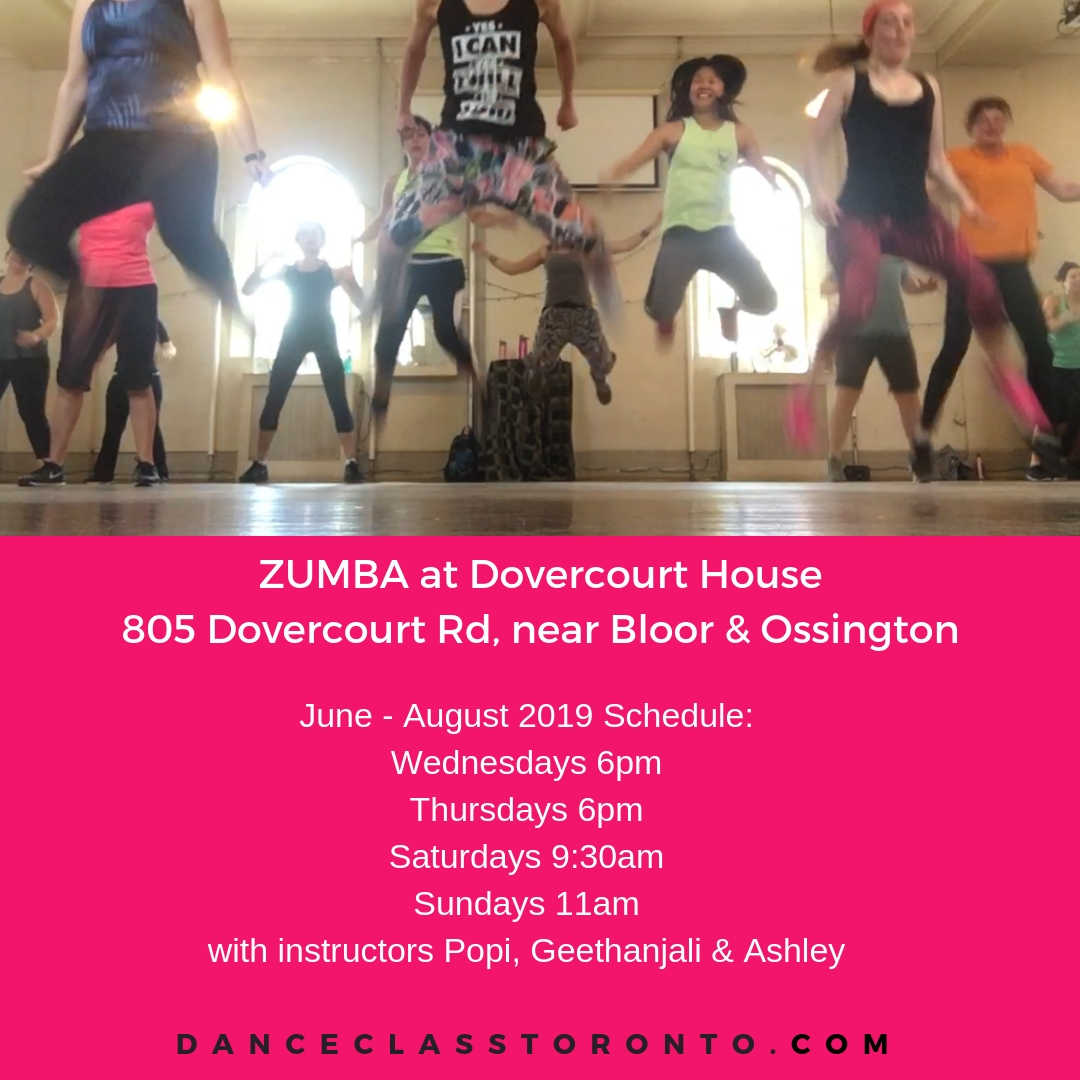 Zumba Summer Schedule 2019