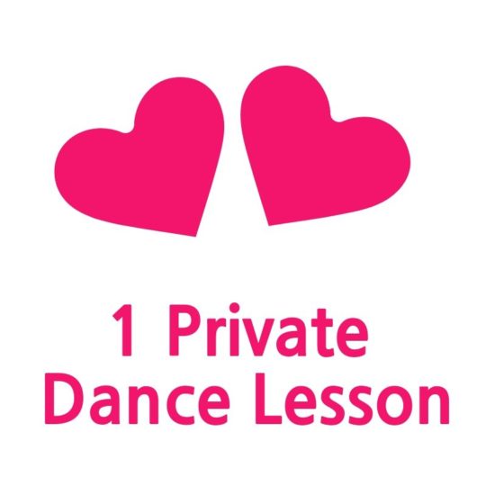 1 Private Dance Lesson (in studio)